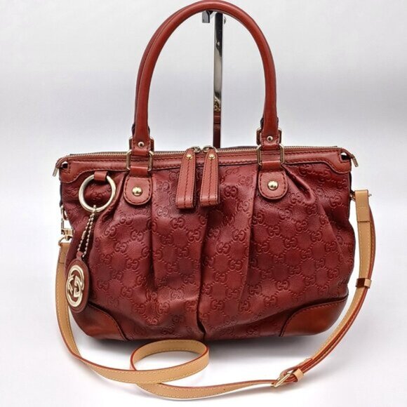 GUCCI GG SUKEY CANVAS LEATHER TOTE BAG 275-9202524 - Picture 1 of 14
